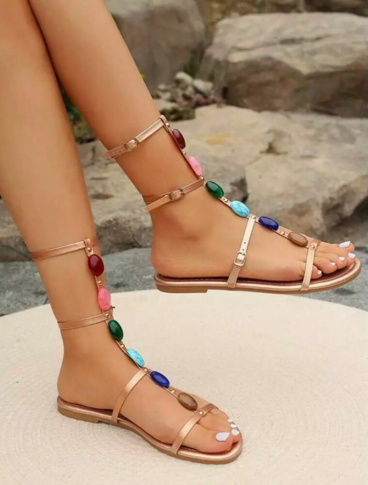 Tuya Rose Gold Sandals