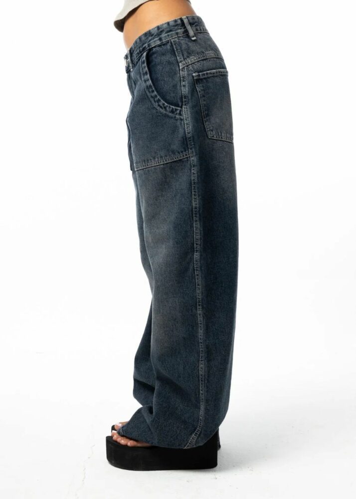 Dark Denim Copper Pocket Jeans